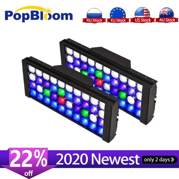 

aquariums lighting popbloom marine led aquarium full spectrum for reef lamp coral fish tank turing30 mj3bp2