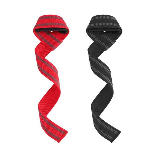 

wrist support 1 pair sport professional adjustable weight lifting bodybuilding wristband gym strap protection hand bands, Black;red