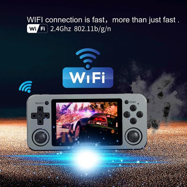 

portable game players anbernic rg351m rg351p retro video console games aluminum alloy shell 2500 rg351 handheld player