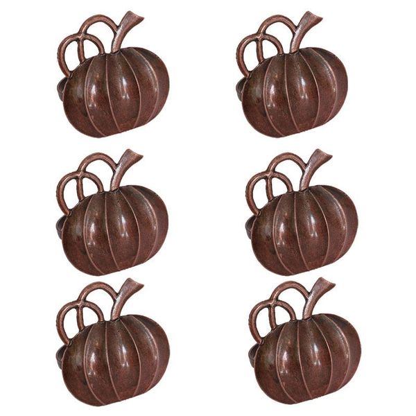 

pack fashion halloween pumpkin napkin ring theme metal party decoration rings