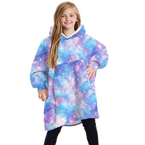 

hoodies & sweatshirts child pullover hoody warm winter plush blanket kids hoodie casual boys baby children clothing, Black