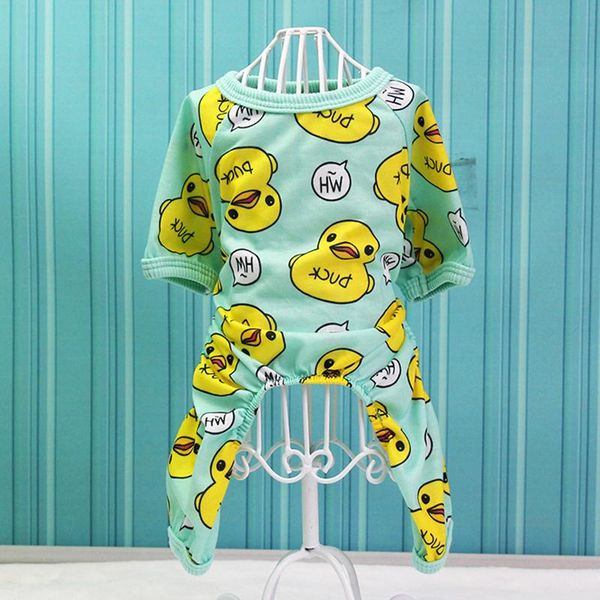 

dog apparel adorable pajamas small pet cat clothes jumpsuit cotton leisure wear