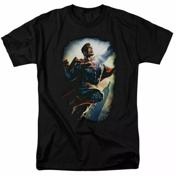 

superman ck superstar t shirt licensed comic book movie tee black, White;black