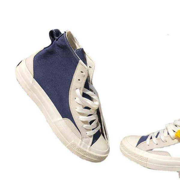 

superstorm autumn men's shoes 1970 canvas blue and white color matching high wo street fashion board