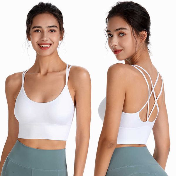 

yoga bra back running large underwear vest female, Black;white