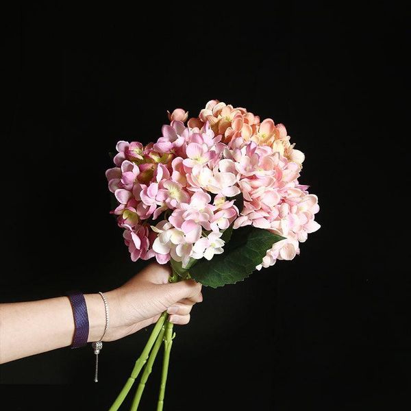 

decorative flowers & wreaths 1 bouquet wedding artificial peony hydrangea family party birthday year valentine flower decoration