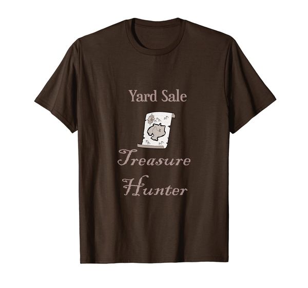 

yard sale treasure hunter map t-shirt, White;black