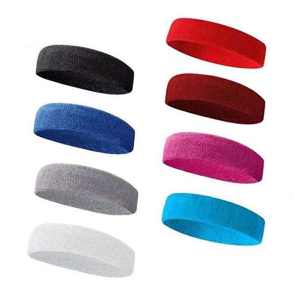 Sport-Stirnband-Haarband-Sommer-Anti-schwitzende Marke Laufende Yoga-Stirnbänder 10 Farben Schweißabsorbierende und atmungsaktive C7908A