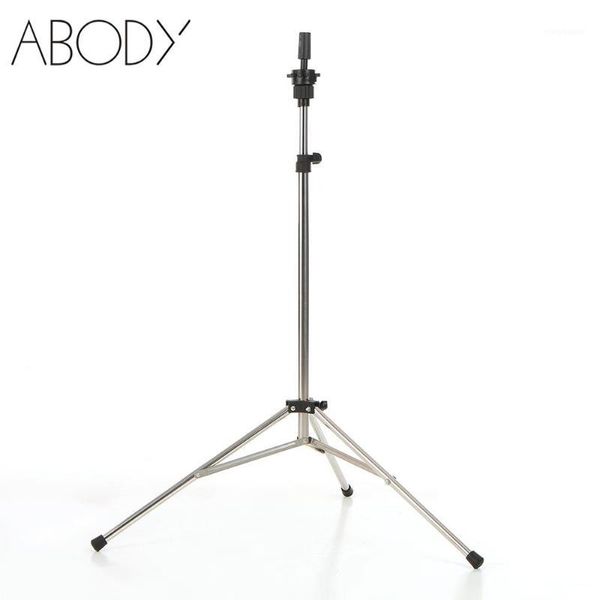 

hair tools adjustable hairdressing tripod stand training mannequin head holder stainless steel manikin wig stands mold clamp1