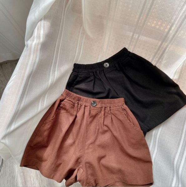 

shorts 2021 arrival girls boys summer fashion kids 1-6 years co170, Black