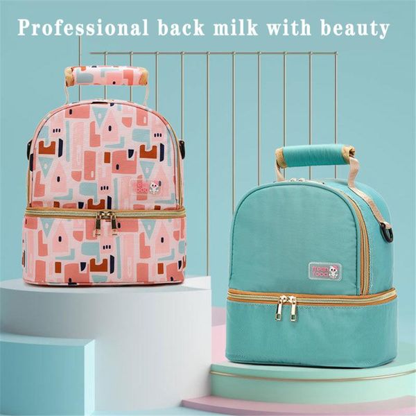 

handbag baby diaper bag tote milk double-layer lunch mini travel maternity big pockets bags