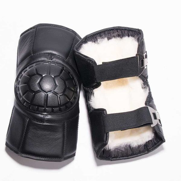 

motorcycle armor leather protective kneepad winter warm knee sliders waterproof wotocross protection adult