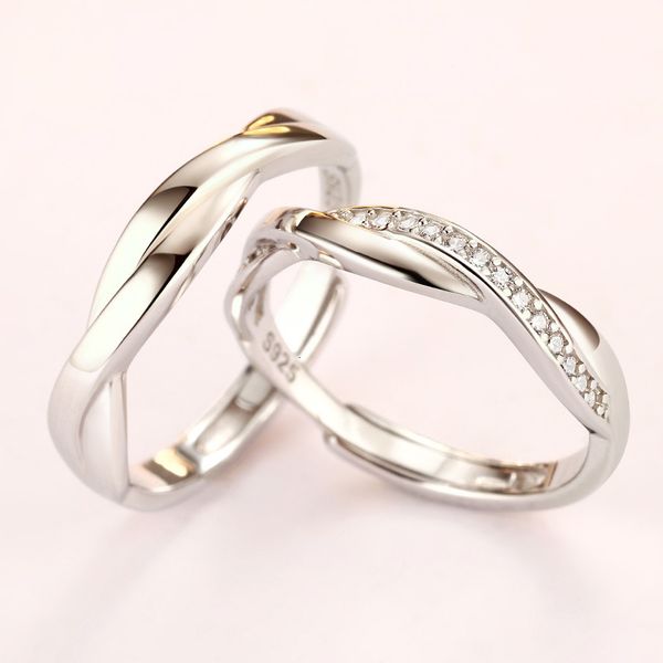 

tonglin 925 silver pair of rings for men and women