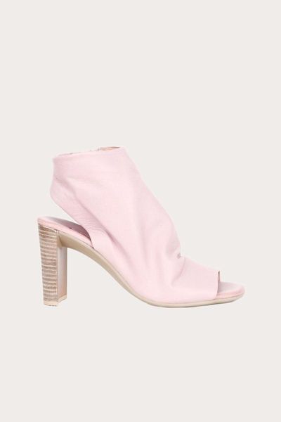 

sandals bueno color rose leather female high-heeled, Black