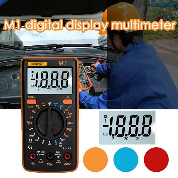 

multimeters 1pcs m1 digital multimeter esr meter multimetro tester true rms testers multi richmeters dmm 400a
