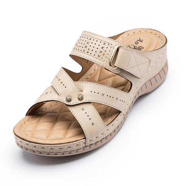 

summer female shoes 2021 open toe platform flip flops for women outdoor casual wedges beach non-slip ladies slippers zz175, Black