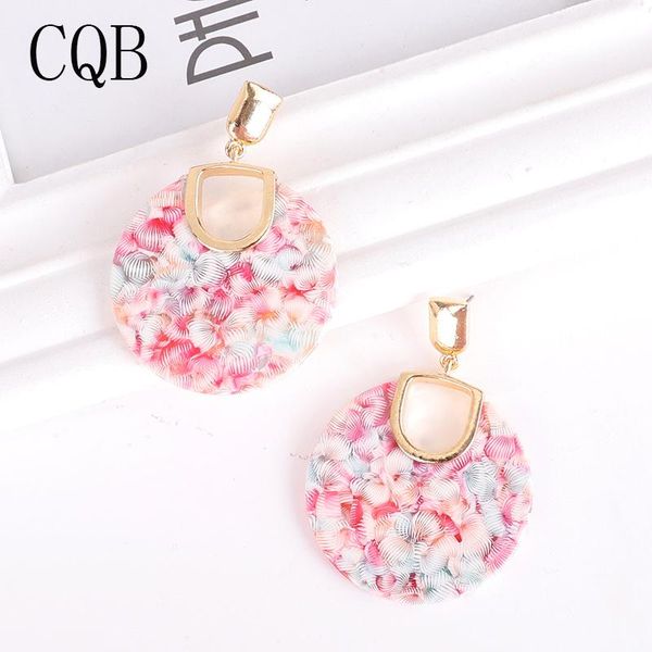 

dangle & chandelier acrylic earrings for women 2021korea handmade geometric bohemian vintage big gold jewelry wholesale bridal boho, Silver