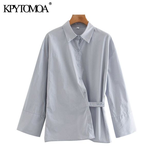

women fashion with buttons crossover blouses vintage long sleeve loose female shirts blusas chic 210416, White