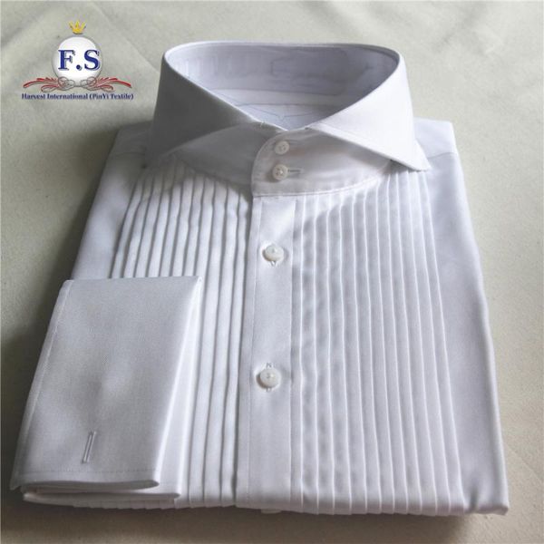 

men's dress shirts tuxedo tailored made to measure men shirt with 100's 2ply royal oxford, White;black