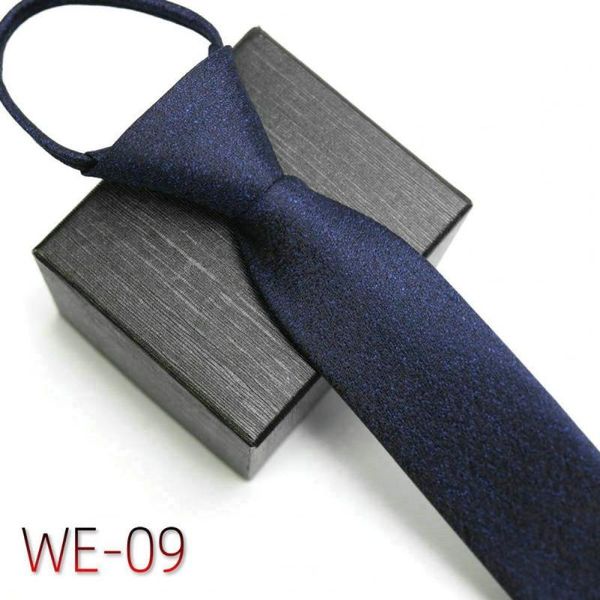 

bow ties accessory trendy striped zipper tie lightweight business solid color for party, Black;gray