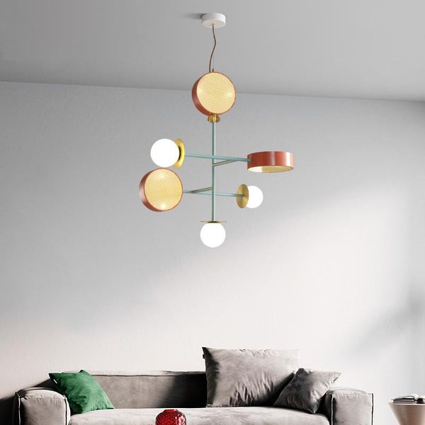 

artpad modern chandelier for bedroom creative macaron lamp kid room cafe shop kitchen iron led indoor home lighting chandeliers
