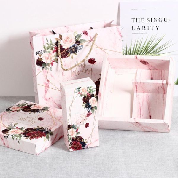 

1set original gift packaging box girl communion high-grade cardboard boxes wrapping paper wedding valentines shop jewelry wrap