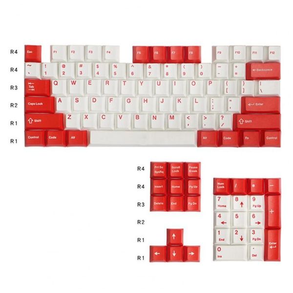 

keyboards 104pcs pbt key caps dual colors cap universal oem keycaps replacement for mechanical