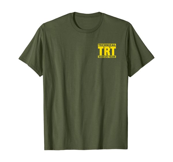 

technical rescue team trt t-shirt for fire search ems emt, White;black