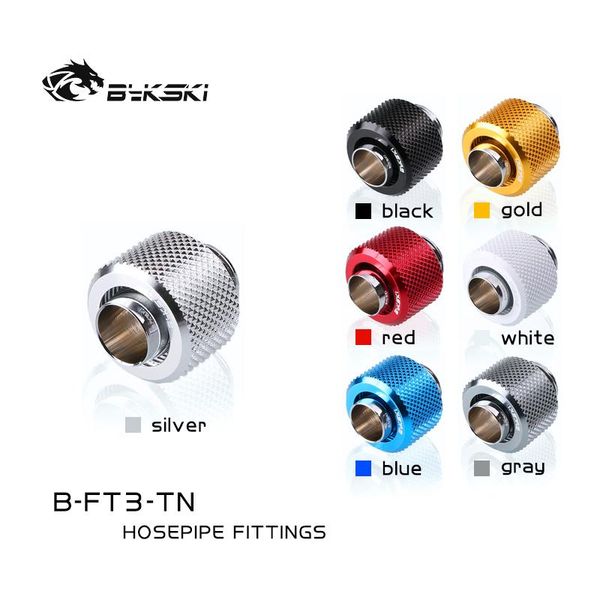 

bykski pc water cooling g1/4" soft tube fittings for 10x13mm hose hand compress connector 3/8"id*1/2"od b-ft3-tn fans & cooli