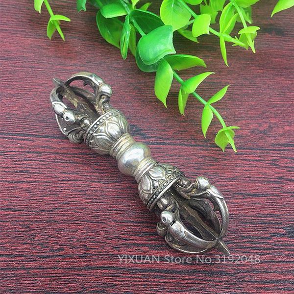 

decorative objects & figurines the collection of copper silver vajra pestle jiangmo nepal buddhist antique vintage.