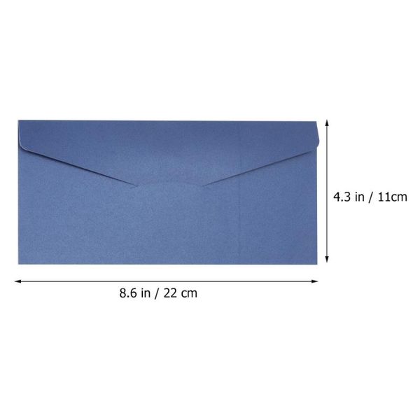 

paper invitations envelope business invitation notification letter (blue) gift wrap