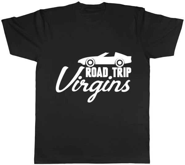

road trip virgins mens womens ladies t-shirt, White;black