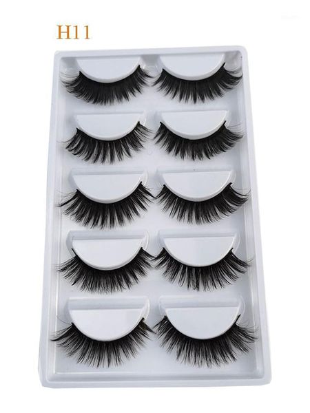 

false eyelashes thin band natural lashes pack faux mink wholesale with box custom logo volume extension reuseable eyelashes1
