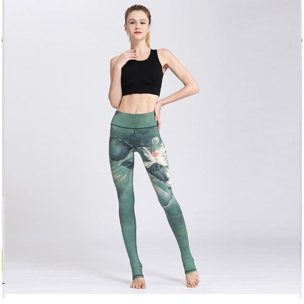 

yoga pants women cloud hide high waist trainer sports leggings long tights floral push up running trouser workout tummy control outfit