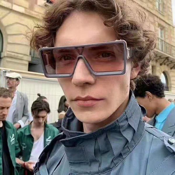 

new avant-garde glasses so much connected sunglasses personality male street snap flood sunglasses glasses wholesale, White;black