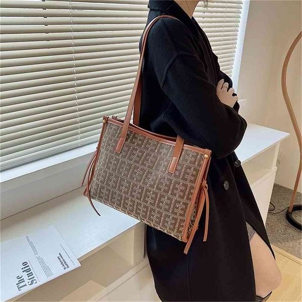 

bag women's bag new one shoulder tote large capacity advanced feeling versatile underarm purse
