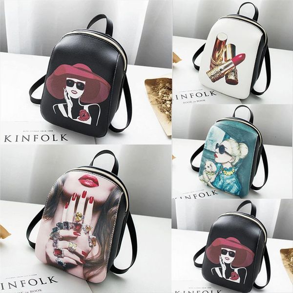 

women girls ladies backpack travel shoulder bag faux leather mini rucksack