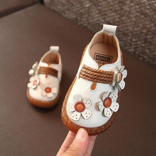 

first walkers flowers baby toddlers shoes children princess leather infants single