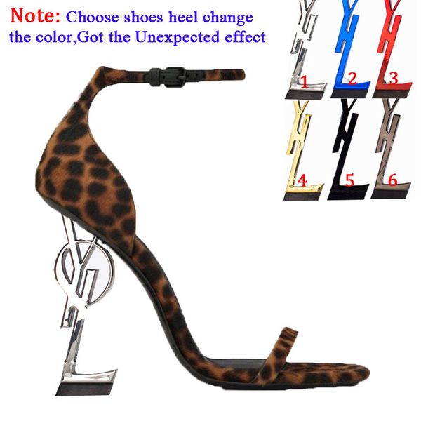 

2021 wedding dress shoes ladies leopard sl high heels sandals exquisite and comfortable strap women letters short boots leather material ser, Black