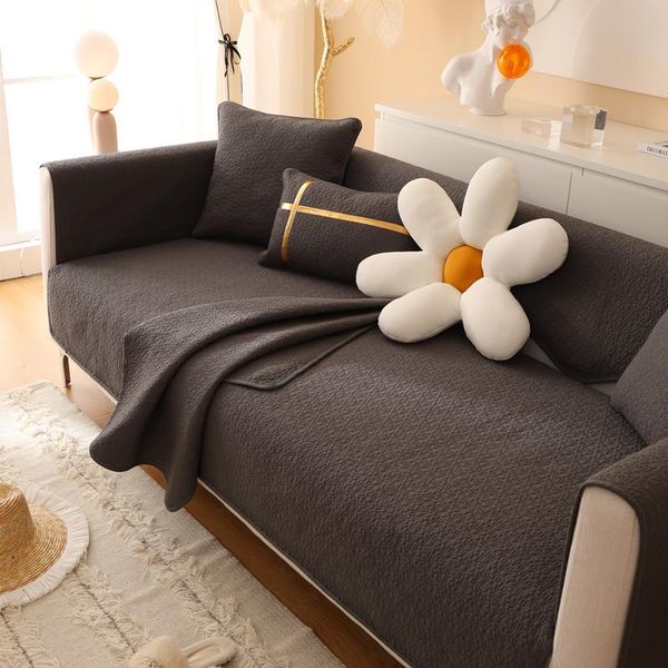 

chair covers madream cotton solid color printing living room sofa cover modern simple non-slip breathable design four seasons
