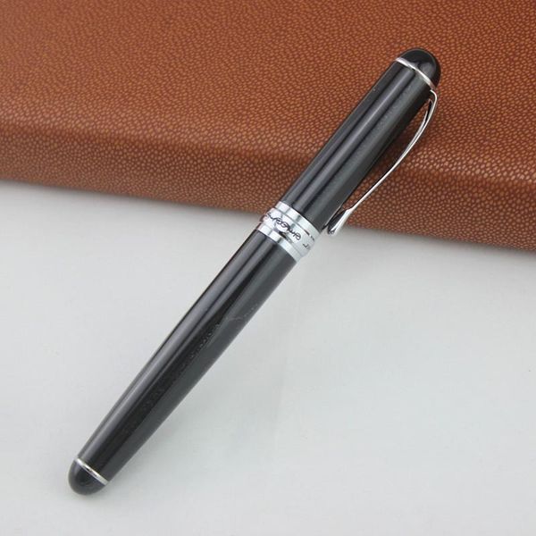 

fountain pens jinhao x750 silver stainless steel pen medium 18kgp nib school office name ink gift stationery