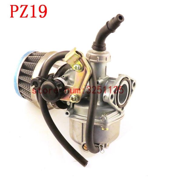 

motorcycle fuel system quad go-kart pz19 19mm carburetor 35mm air filter cable choke chinese 90cc 110cc 125cc