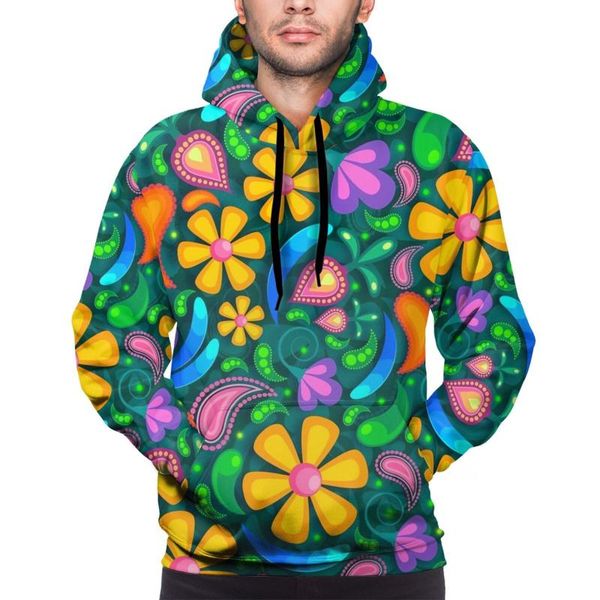 

men's hoodies & sweatshirts colorful graffiti print pullover men fashion autumn winter hip hop hoody big pocket brand casual low price, Black