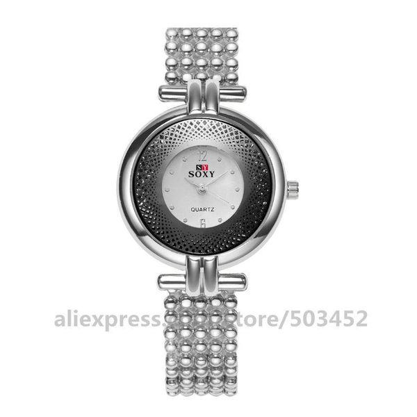 

100pcs/lot s alloy diamond watches fashion horloges vrouwen wholesale casual wristwatches zegarki damskie, Slivery;brown