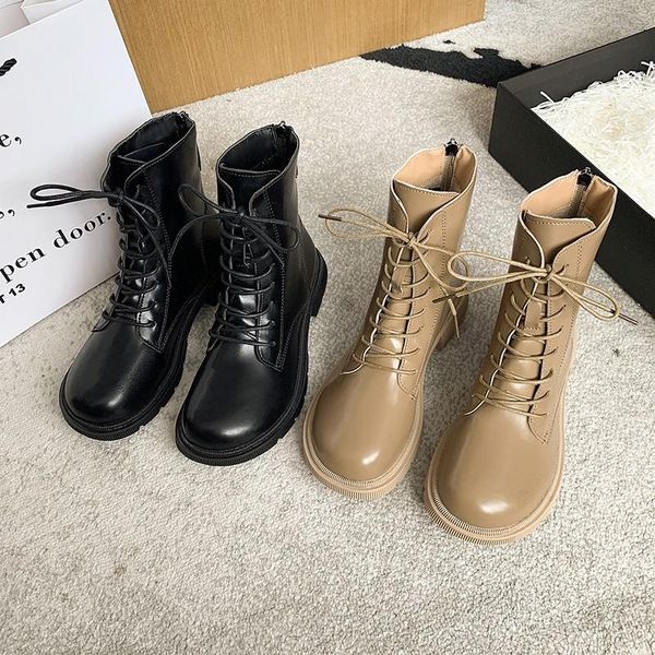 

boots add velvet padded snow women fall/winter 2021 warm women., Black