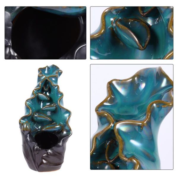 

fragrance lamps ceramics backflow waterfall incense burner holder