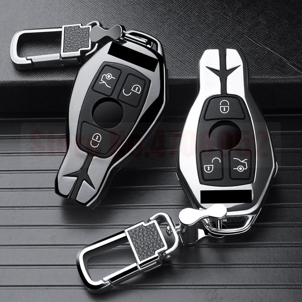 

car key case cover fob for mercedes benz w203 w210 w211 w124 w202 w204 w212 w176 for glc 260 c200 cla gla 200 car accessories