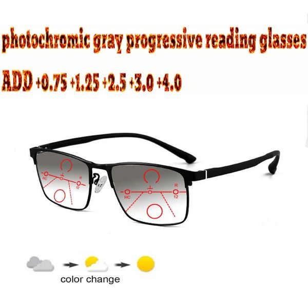 

sunglasses pochromic gray progressive multifocal reading glasses business men full frame tr90 +1.0 +1.5 +1.75 +2.0 +2.5 +3 +3.5 +4, White;black