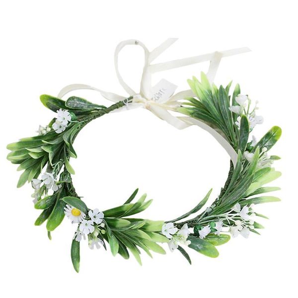 

1pc simulation garland home door wreath wall hanging decor daisy decorative flowers & wreaths