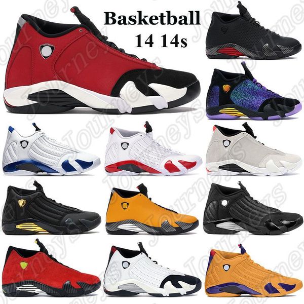 

2022 14s men baketball shoes gym red turbo candy cane sneakers black anthracite hyper royal desert sand thunder trainers with tag new 1top